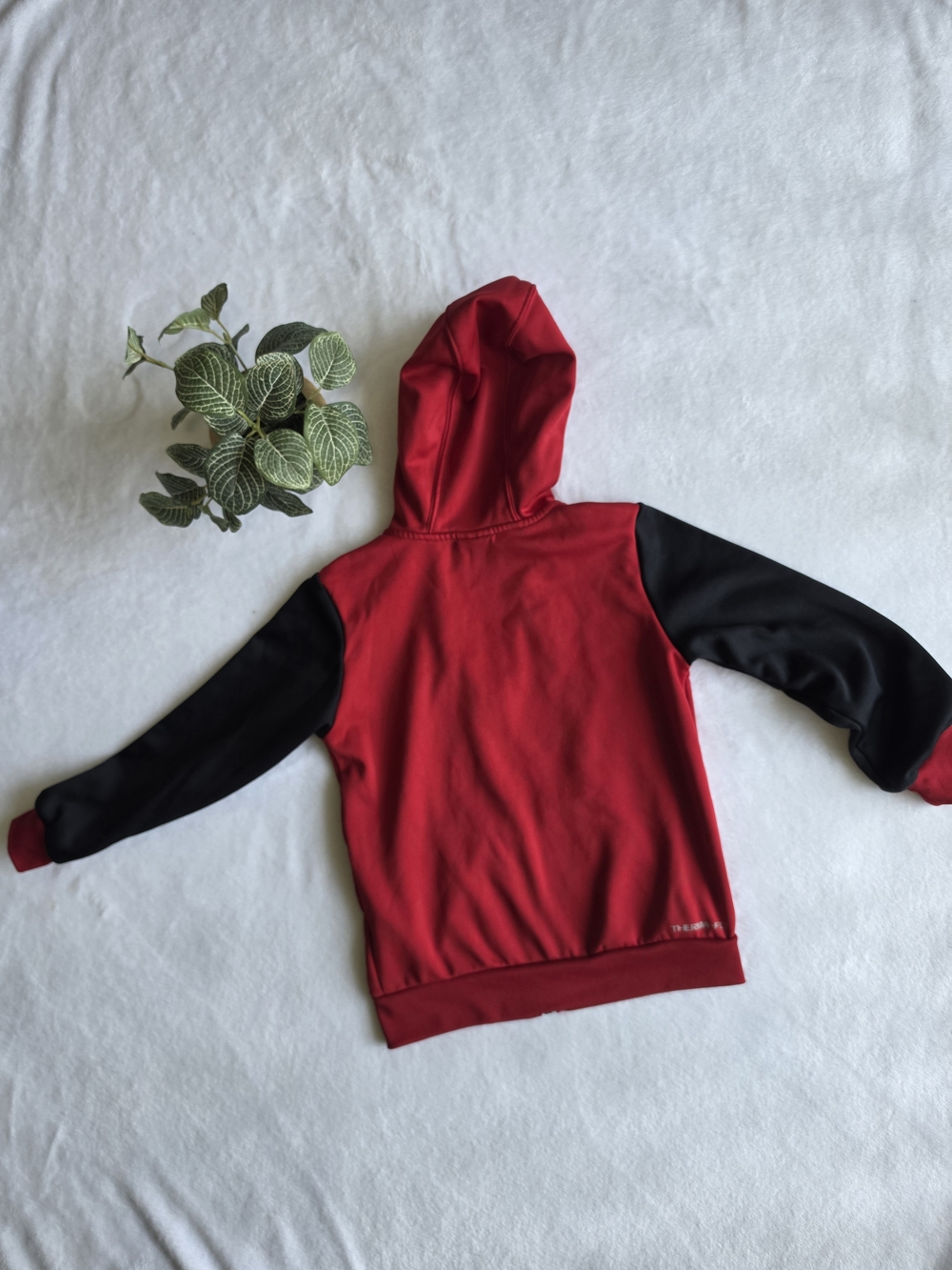 Nike Red & Black Kids Hoodie Zip Tracksuit Set - Picture 8 of 8